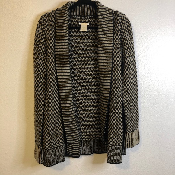 Matty M Sweaters - ⭐️ Matty M Tan and Black Knit Cardigan